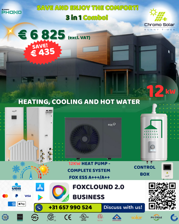3 in 1 Combo! 12kW Save and enjoy the comfort! Promotion Image